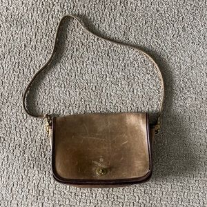 80’s Vintage Coach Leather Crossbody Bag.